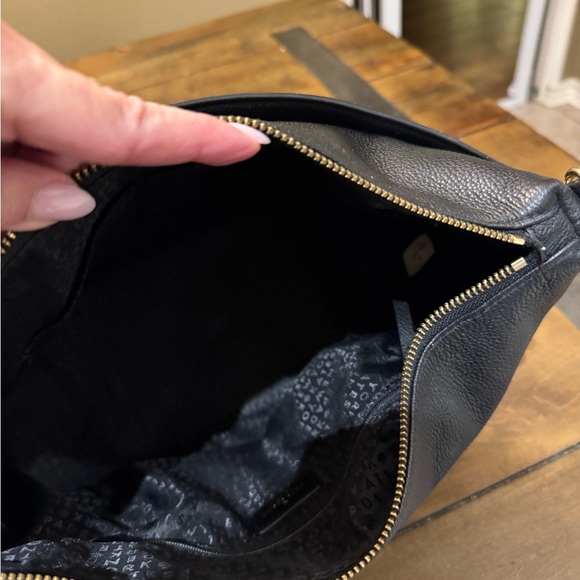 Kate Spade Black Leather Handbag with Gold Accents - Picture 4 of 4